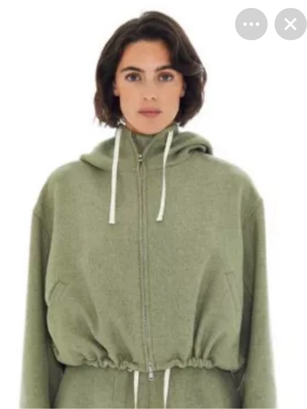 Renggli Green Anorak Hoodie with Drawstring